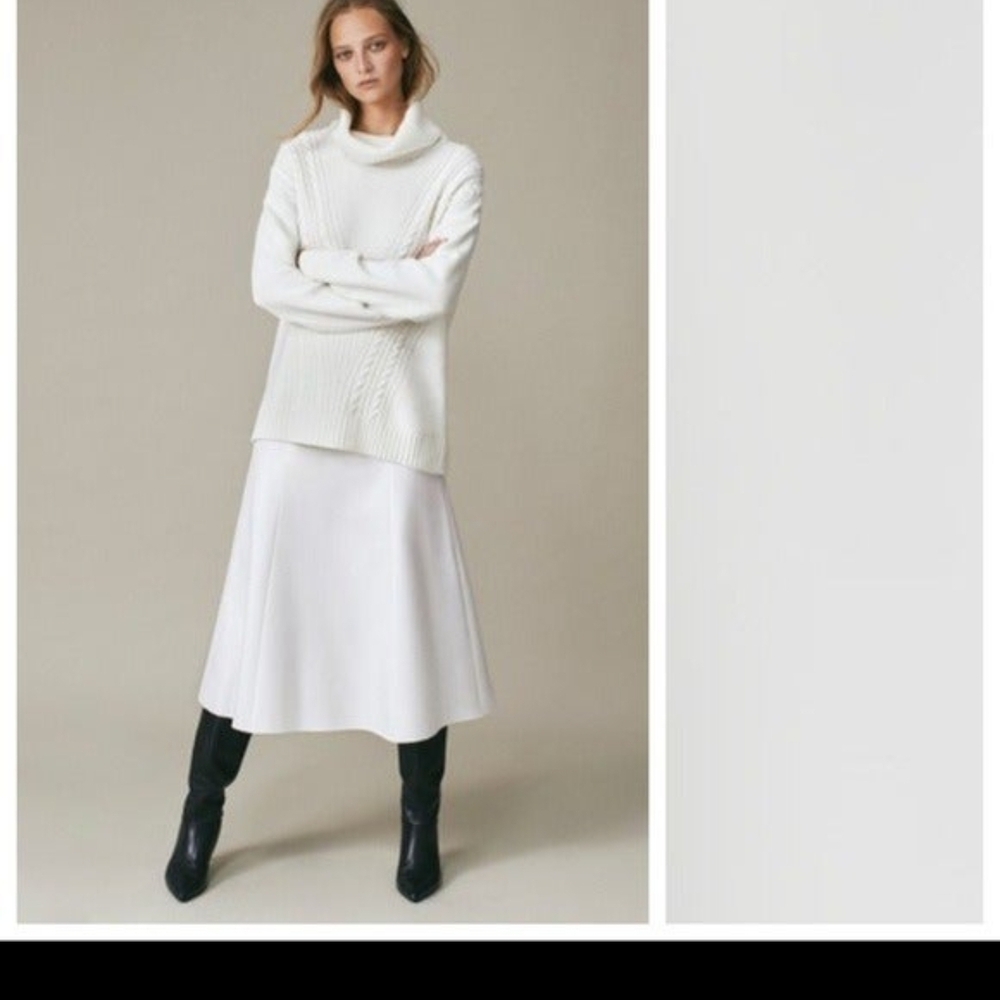 Massimo Dutti Cream Skirt - Picture 3 of 7